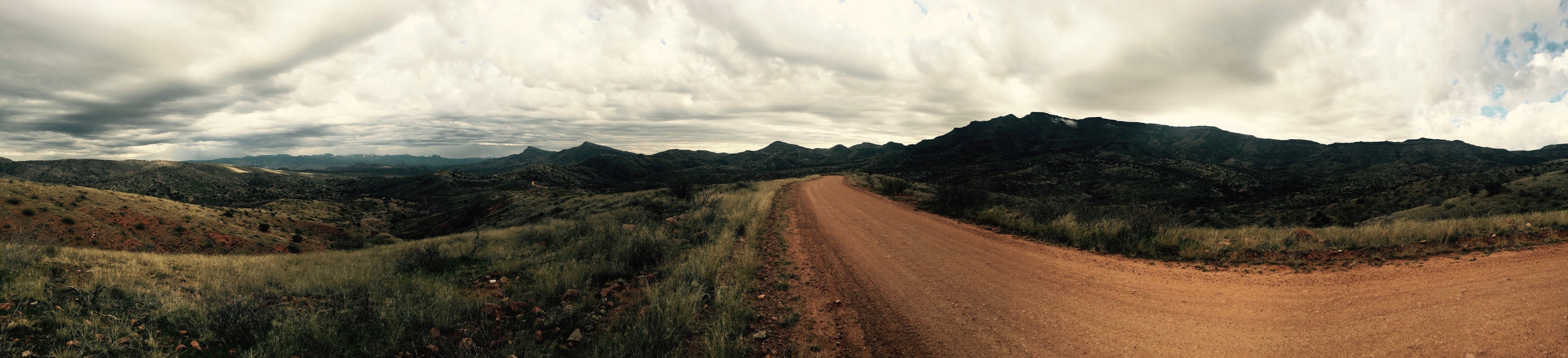 Open dirt road